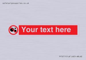 Custom No Oiling Sign